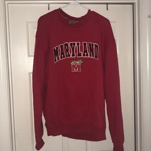 University of Maryland Crewneck Sweater (Red)